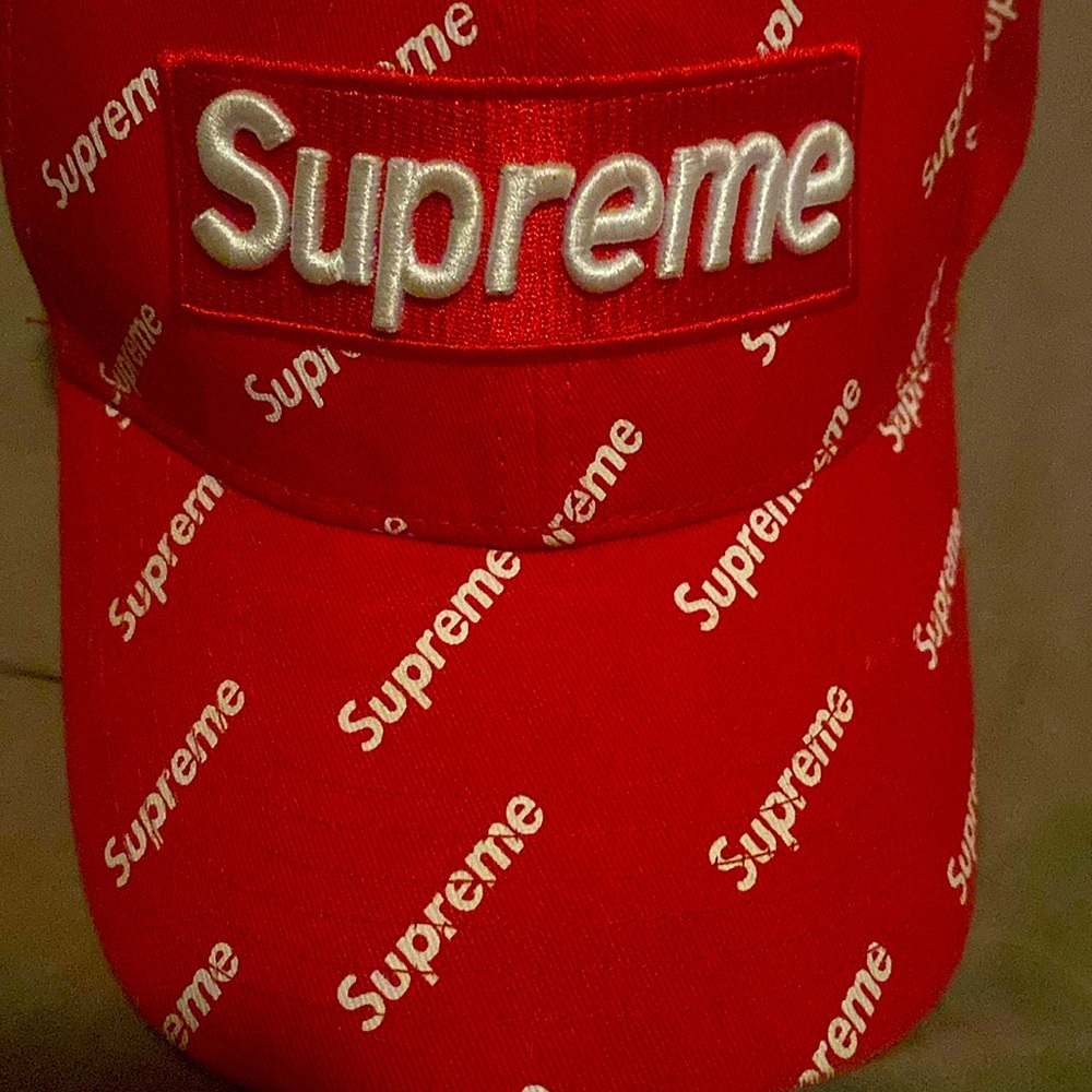 Red Supreme LV Hat One Size